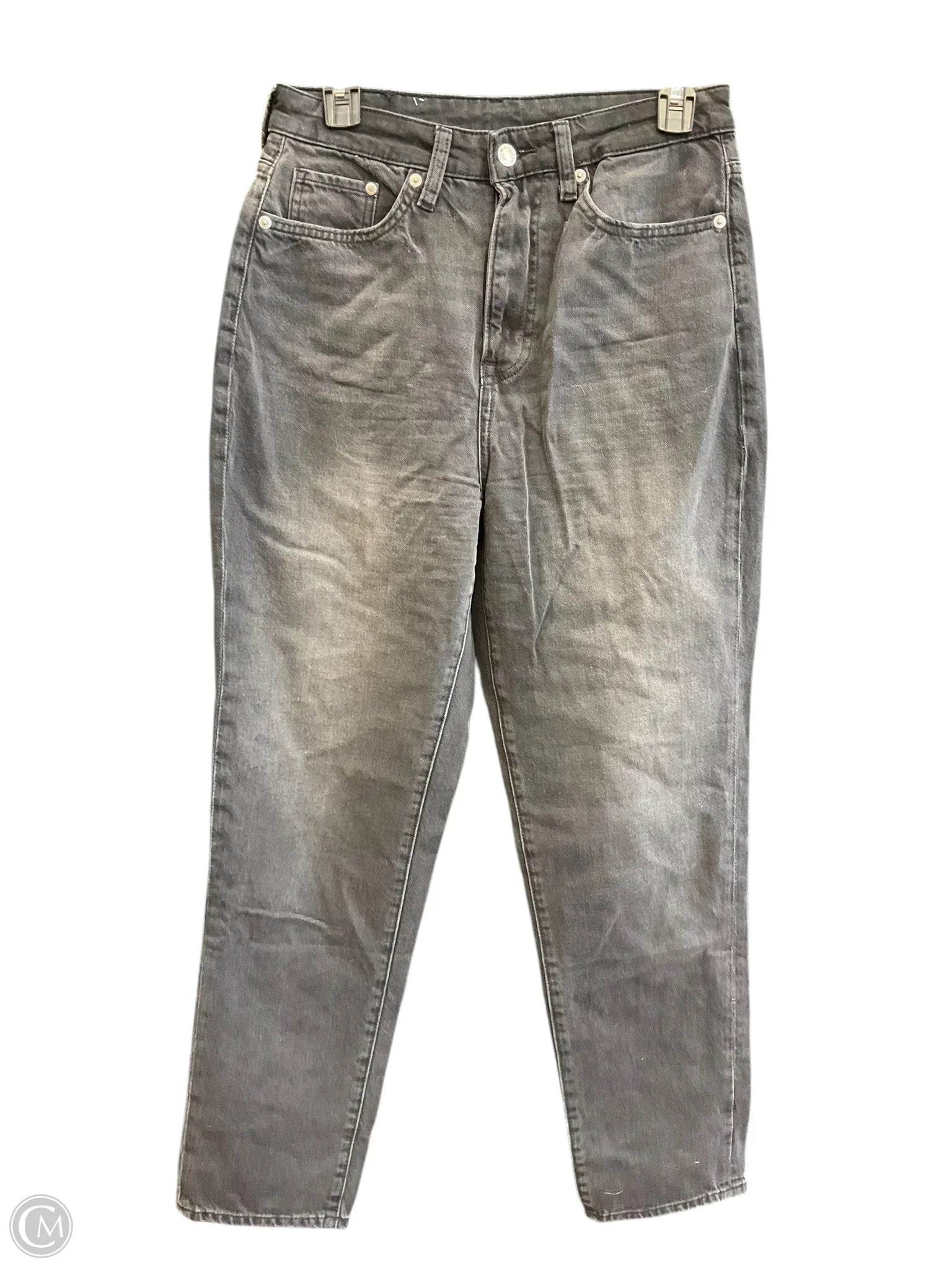 High-Waisted Men's JeansJeans Straight By H&m In Black, Size: 6
