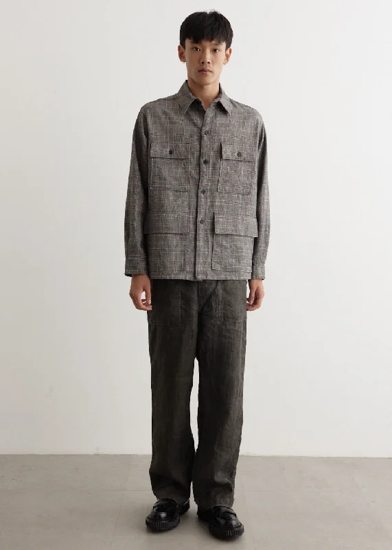 Men's Shirts with High NecksSafari Shirt Jacket