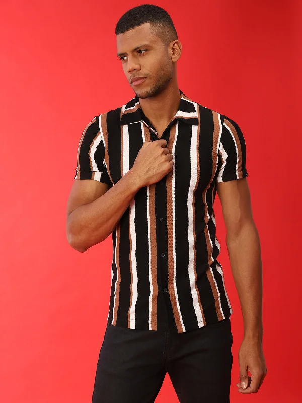 Men's Dressy Casual Shirts for Smart-Casual EventsCampus Sutra Men Stylish Striped Casual Shirts Men's Dressy Casual Shirts for Smart-Casual EventsCampus Sutra Men Stylish Striped Casual Shirts