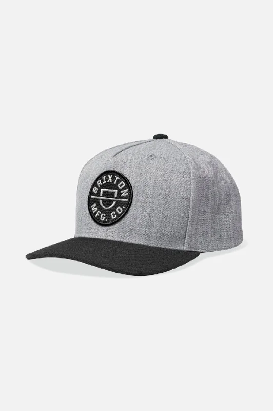 Reversible Sun HatsCrest Netplus Snapback - Heather Grey/Black
