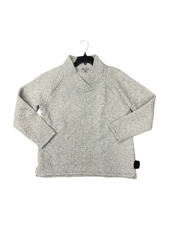 Men's Hoodies with Asymmetric ZippersSweatshirt Crewneck By Talbots In Grey, Size: L Men's Hoodies with Asymmetric ZippersSweatshirt Crewneck By Talbots In Grey, Size: L