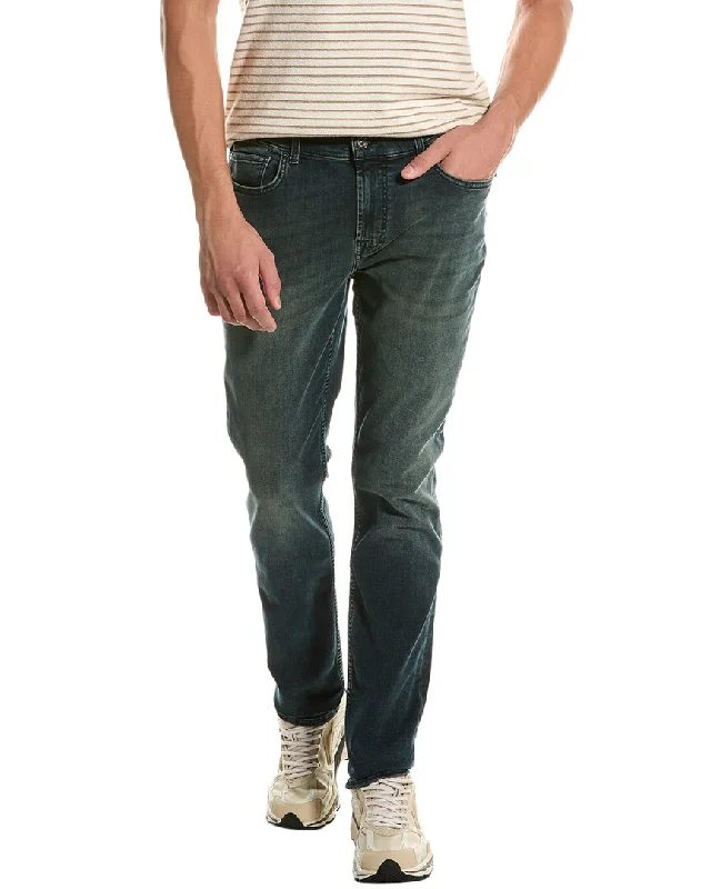 Men's Jeans with a Distressed Look7 For All Mankind Paxtyn Breckenridge Skinny Jean