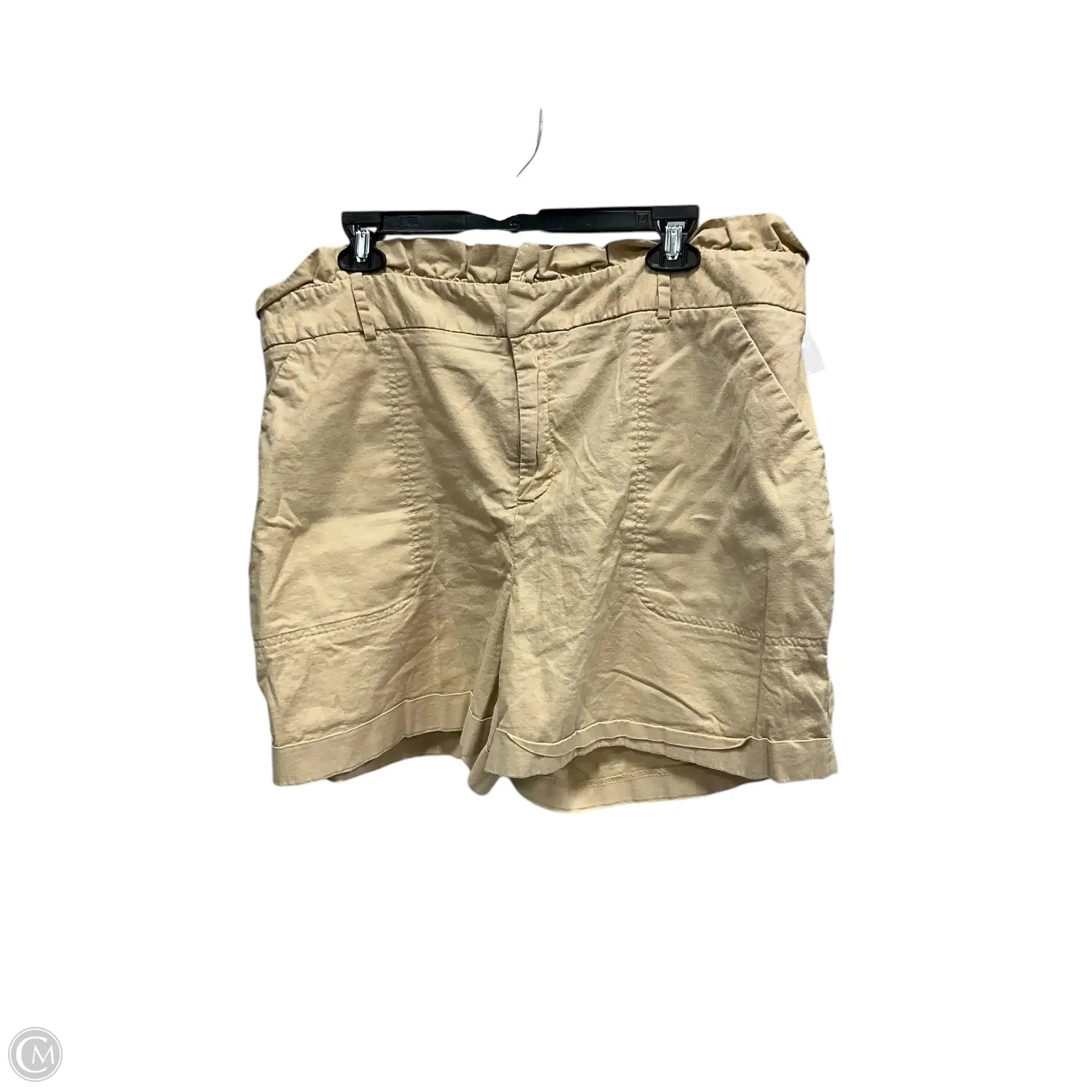 Men's Ripstop Travel Shorts for DurabilityShorts By Ava & Viv In Tan, Size: 18