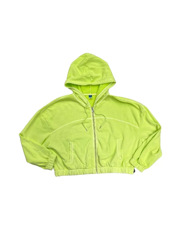 Men's Hoodies with Zipper DetailsSweatshirt Hoodie By Old Navy In Green, Size: L