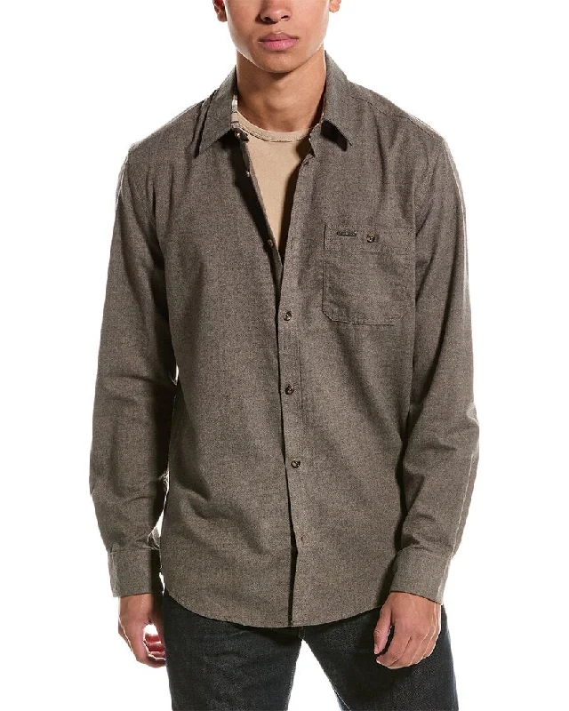 Casual Men's Button-Down ShirtsPoint Zero Light Brush Flannel Herringbone