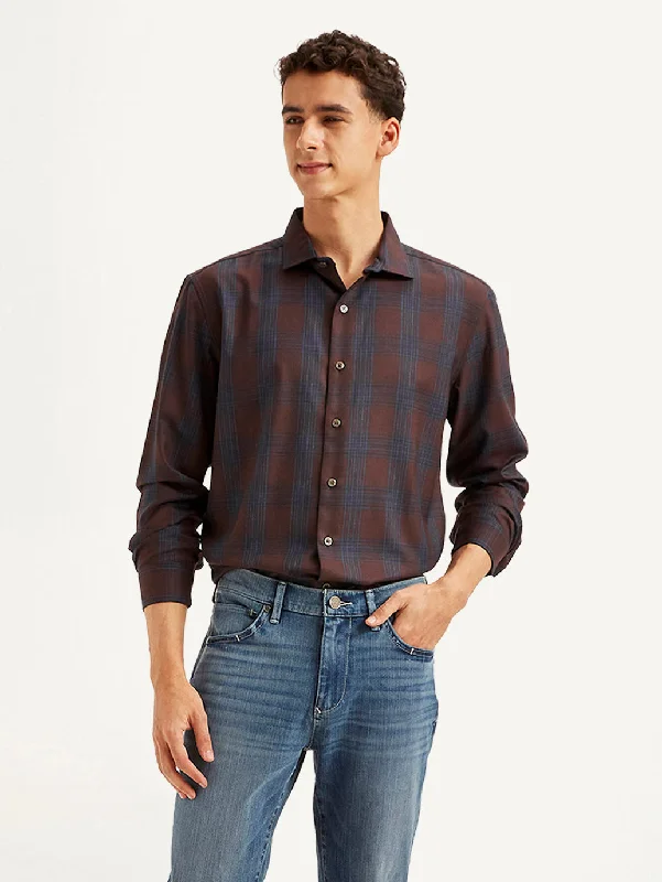 Men's Relaxed-Fit Shirts for Casual ComfortMen's Checkered Slim Fit Shirt