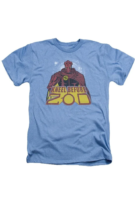 Patterned Men's Hawaiian ShirtsSuperman Kneel Before Adult Heather Tee / T-Shirt