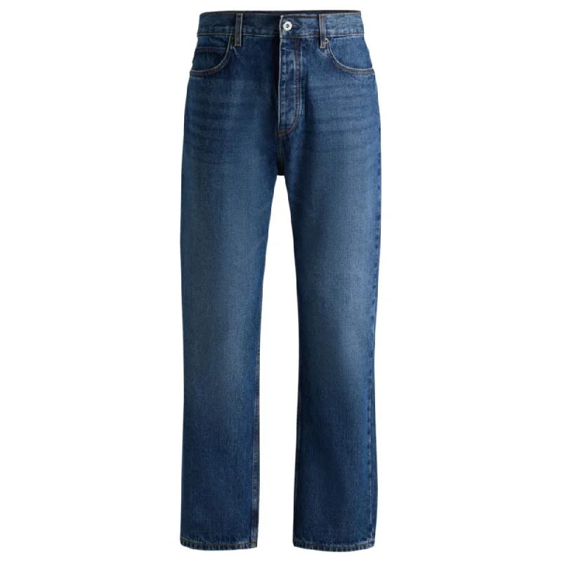 Men's Jeans Made from Recycled MaterialsBaggy-fit jeans in blue denim