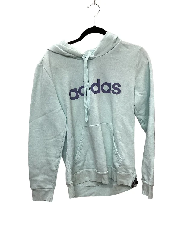Men's Hoodies with Heavy-Duty ZippersSweatshirt Hoodie By Adidas In Blue, Size: Xl