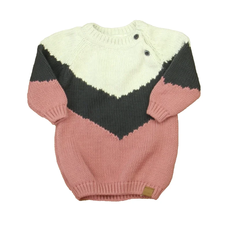 Men's Sweaters with Button-Up CollarsMiles Girls Pink | Gray Sweater