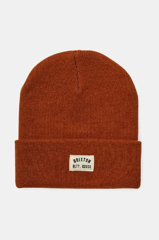 Modern Snapback CapsWoodburn Watch Cap Beanie - Rust Orange