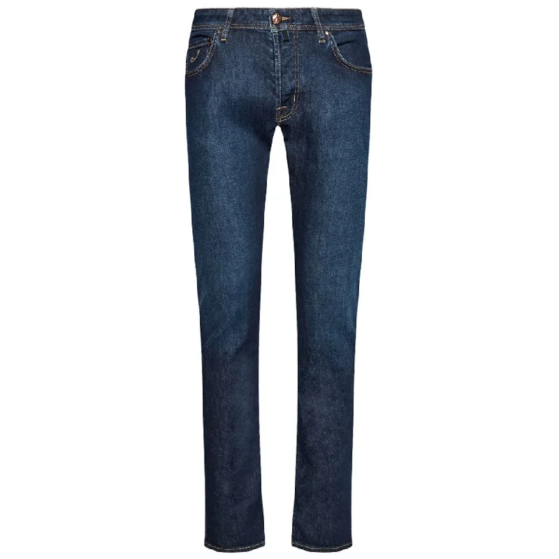 Men's Jeans with Fashionable RipsJacob Cohen  Cotton Jeans & Men's Pant