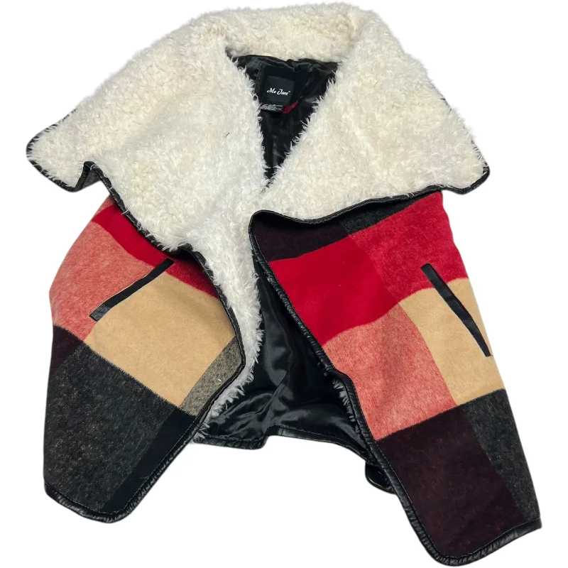 Stylish Men's Biker JacketsVest Other By Me Jane In Black & Red, Size: M