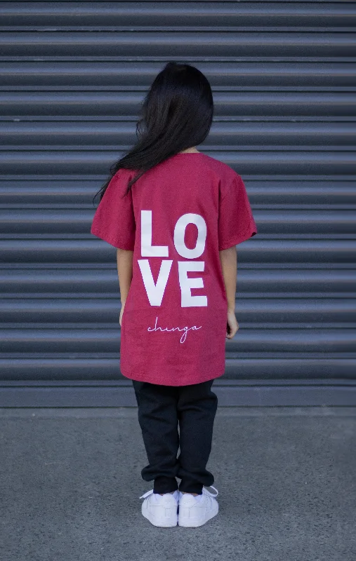 Men's Shirts with Surplice HemlinesTRIS TEE RED
