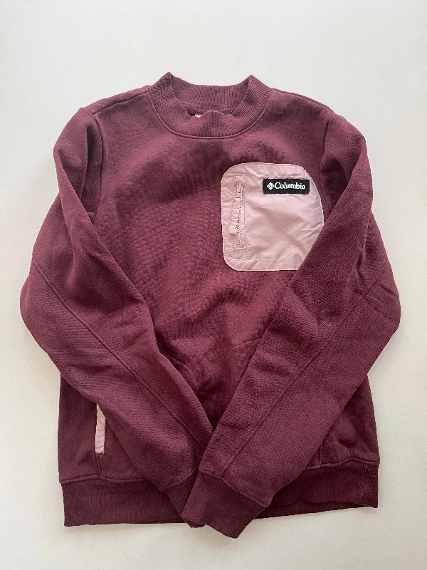 Essential Men's Sports HoodiesSweatshirt Crewneck By Columbia In Burgundy, Size: Xs