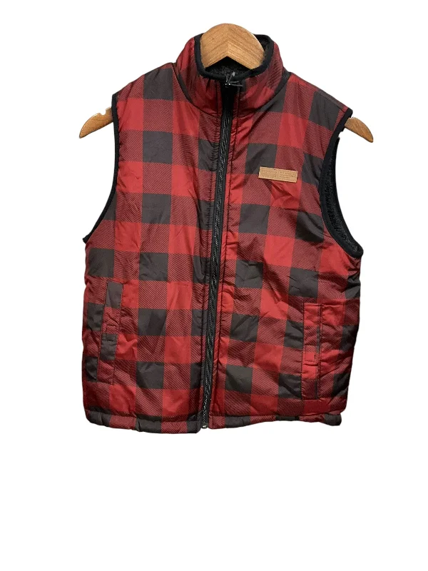 Men's Coats with Water-Repellent FabricVest Fleece By Buffalo David Bitton In Checkered Pattern, Size: M Men's Coats with Water-Repellent FabricVest Fleece By Buffalo David Bitton In Checkered Pattern, Size: M