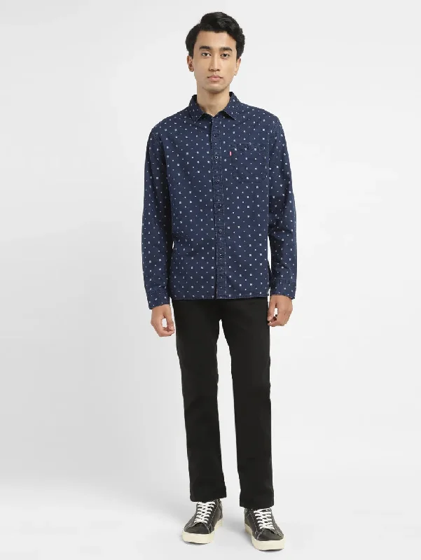 Casual Men's Button-Down ShirtsMen's Solid Slim Fit Shirt