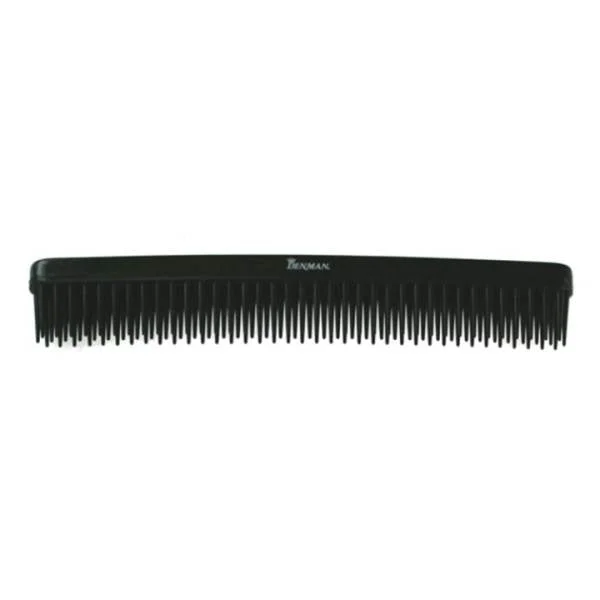 Denman 3 Row Detangle and Tease Styling Comb - Black