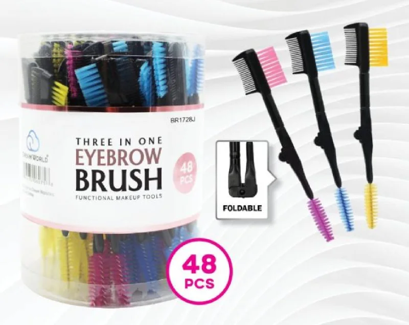 Dream 3 in 1 Edge Brush - Jar/48pcs