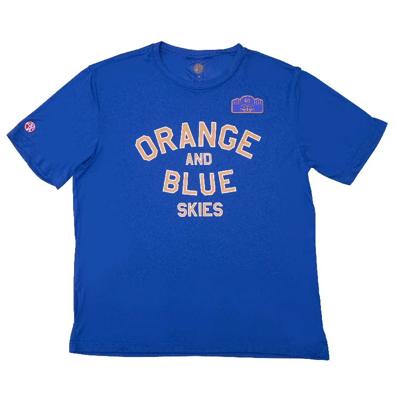 Orange And Blue Skies Breathable Shirt - Blue