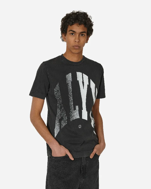 Logo Print Graphic T-Shirt Washed Black