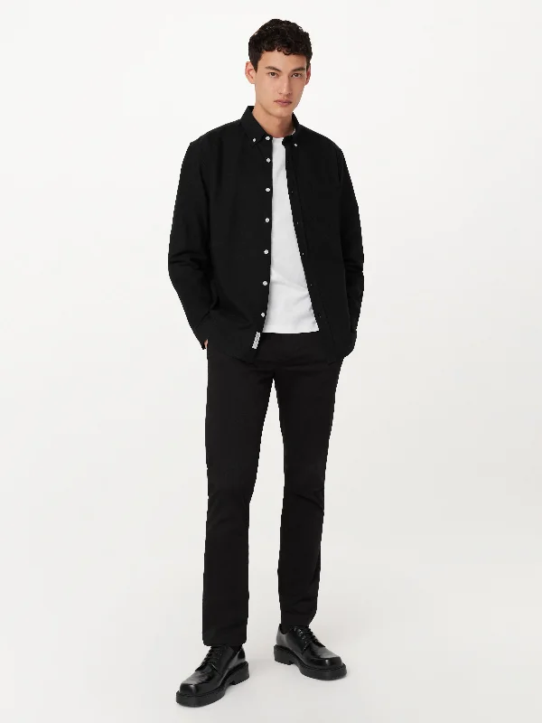 The Jasper Oxford Shirt in Black