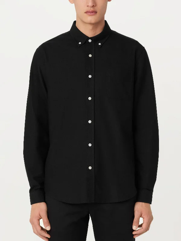 The Jasper Oxford Shirt in Black