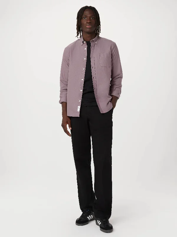 The Jasper Oxford Shirt in Lilac Grey