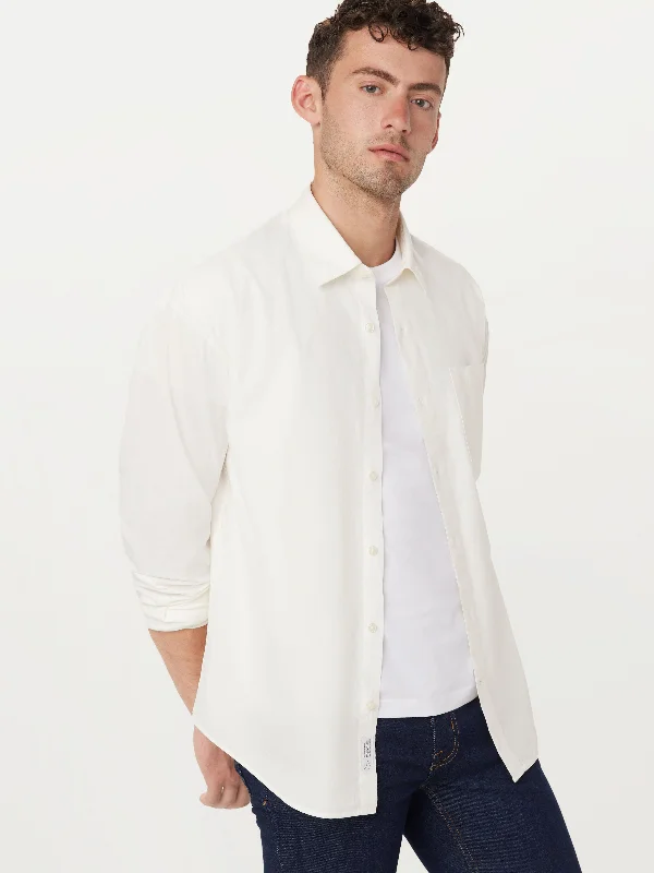 The Loose Poplin Shirt in White