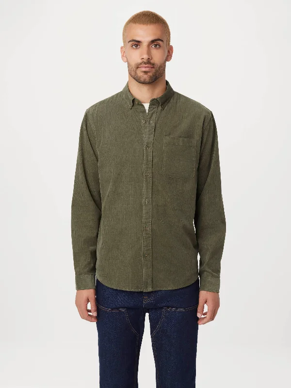 The Fine Corduroy Shirt in Agave