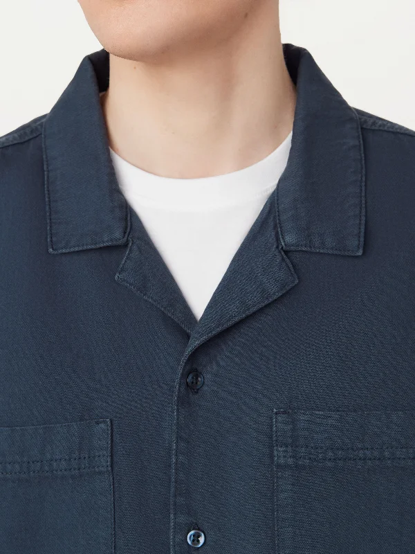 The Pocket Camp Collar Shirt in Midnight Navy