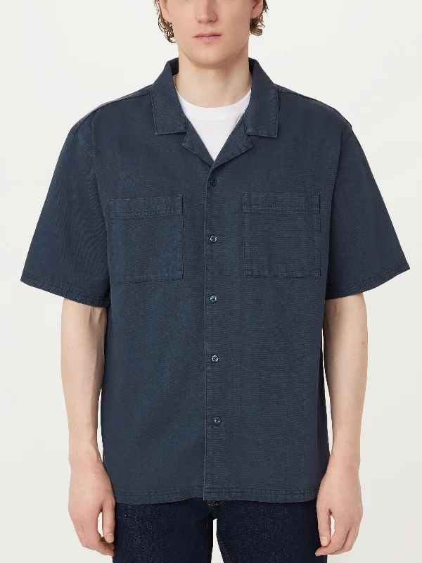 The Pocket Camp Collar Shirt in Midnight Navy