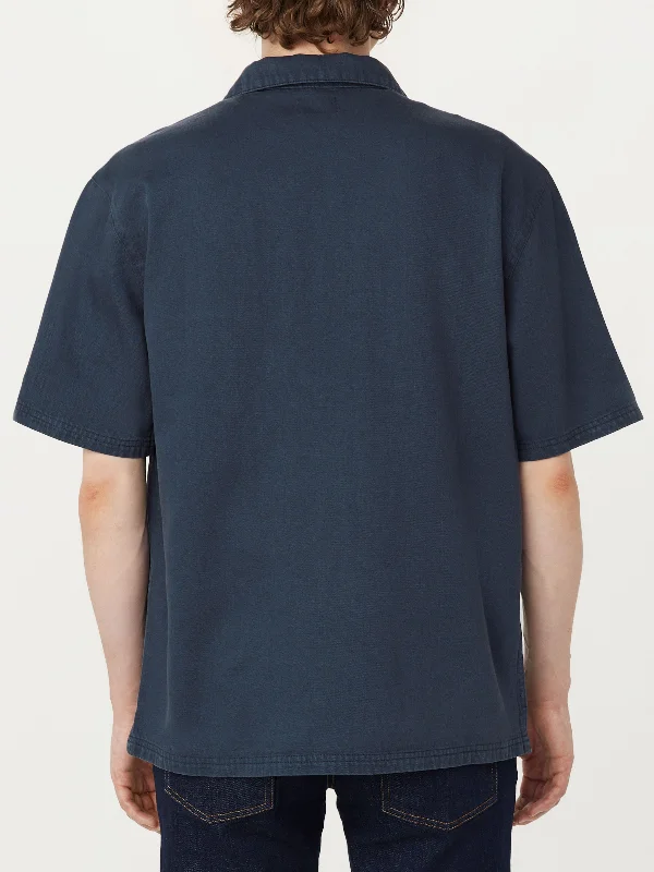 The Pocket Camp Collar Shirt in Midnight Navy