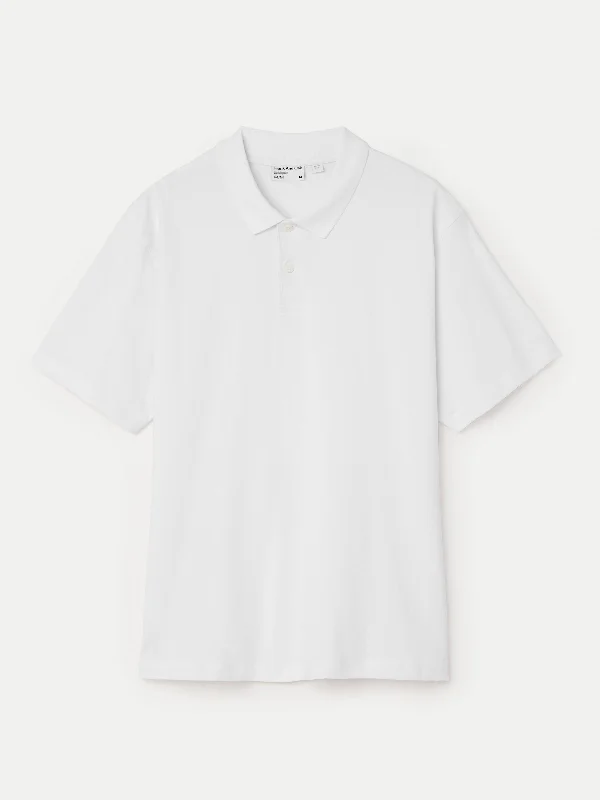 The Boxy Polo in White