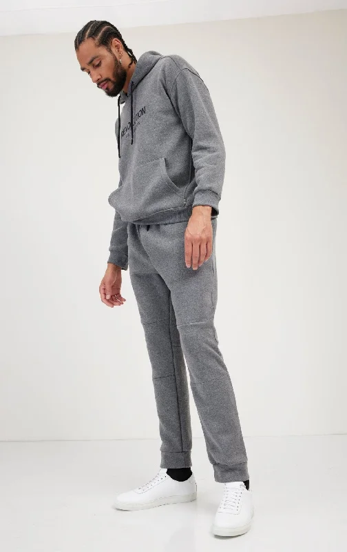 Fitted Drawstring Sweatpants - Anthracite