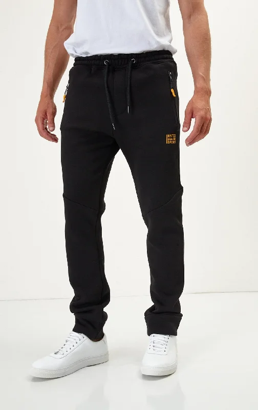 Side Zip Joggers - Black