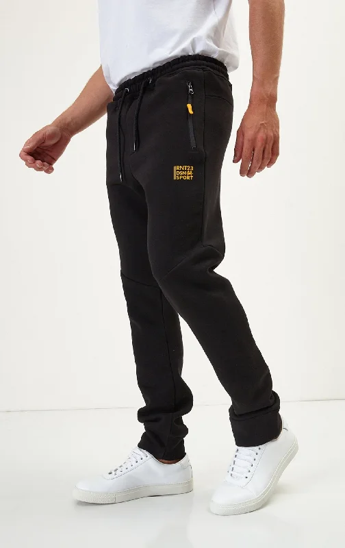 Side Zip Joggers - Black