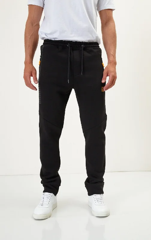 Side Zip Joggers - Black