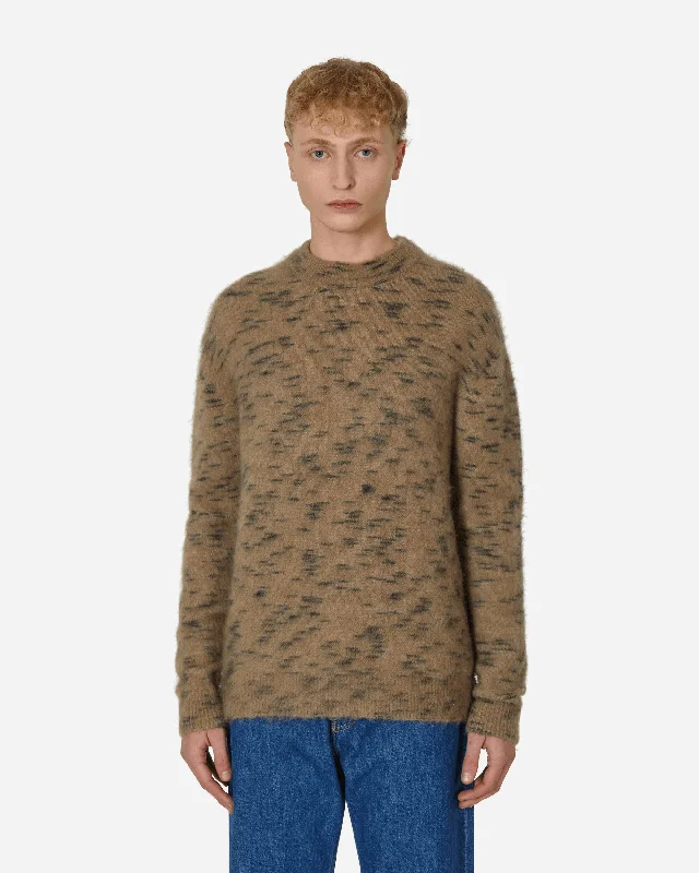 Mohair Crewneck Sweater Brown