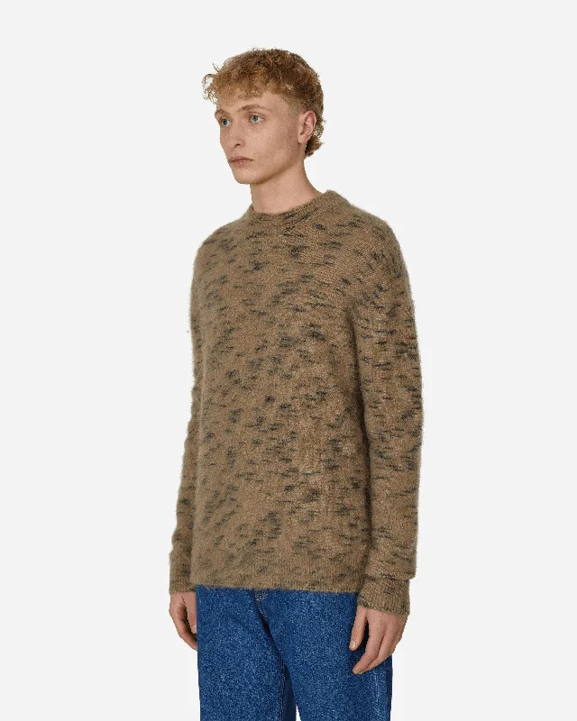 Mohair Crewneck Sweater Brown