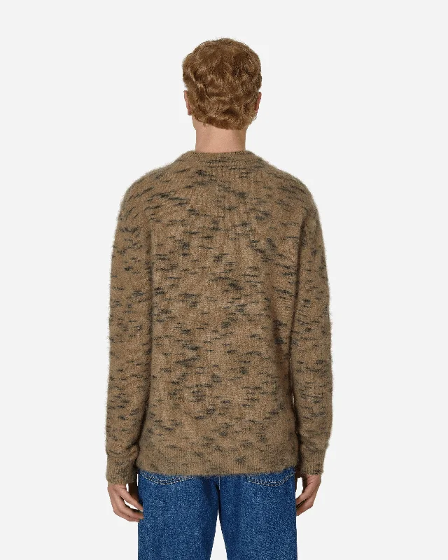 Mohair Crewneck Sweater Brown