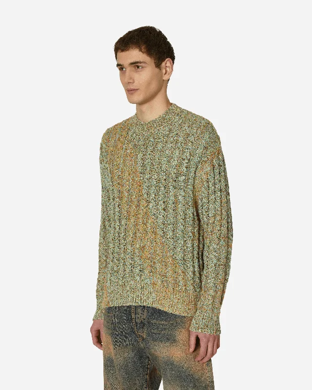 Cable Knit Sweater Green