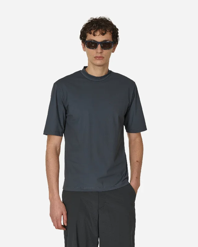 Mock Neck T-Shirt Charcoal