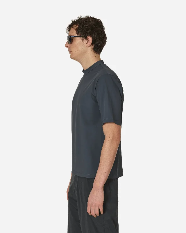 Mock Neck T-Shirt Charcoal