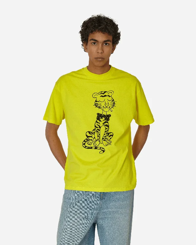 Smoking Tiger T-Shirt Yellow