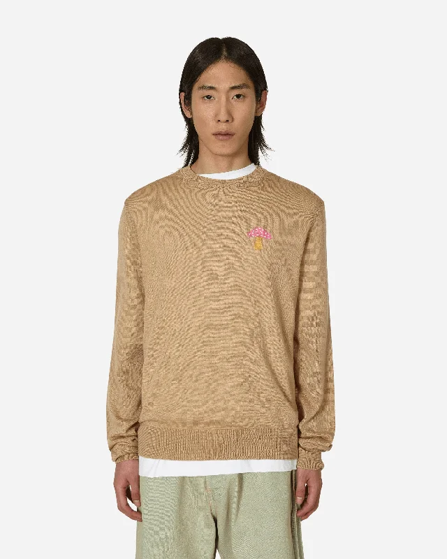 Brett Westfall Mushroom Knitted Sweater Beige