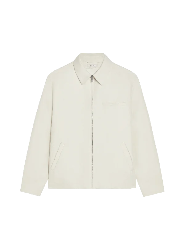 Organic Cotton Harrington Jacket—elderflower