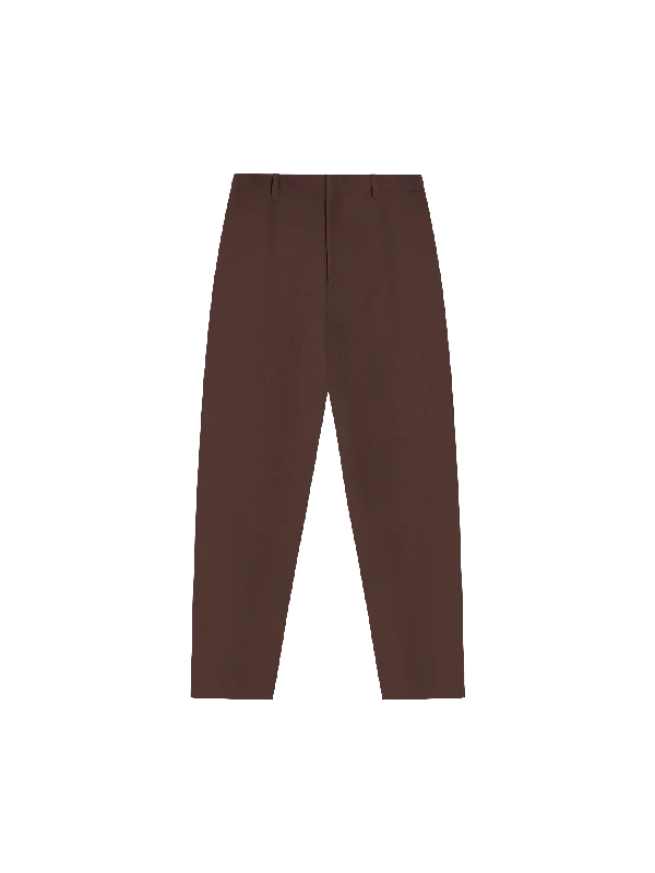 Organic Cotton Regular Fit Trouser—chestnut brown