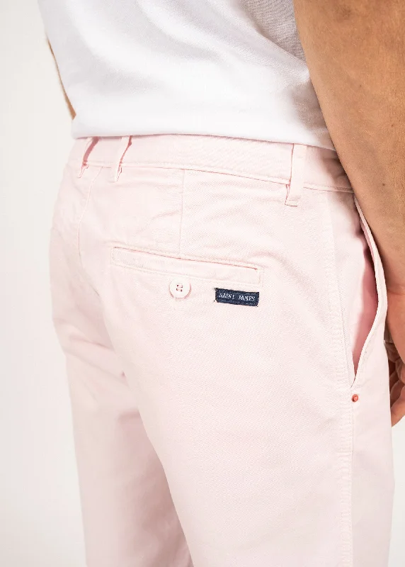 Doug straight Bermuda shorts - in cotton canvas (ROSE)