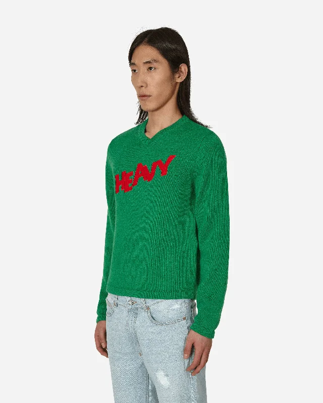 Logo Knit Sweater Green